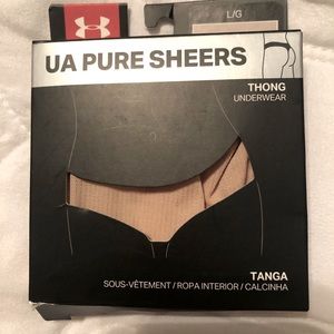 Under Armor Pure Sheers Thong size Large